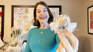 No-Sew Vintage Floral Angel Ornament