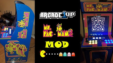 Arcade1up Ms. Pac-Man Mod with Horizontal Monitor!!