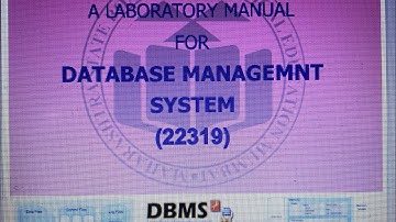 DMS 22319 Practical No2 Database Management System #22319 #database #dbms #msbte #databasemanagement