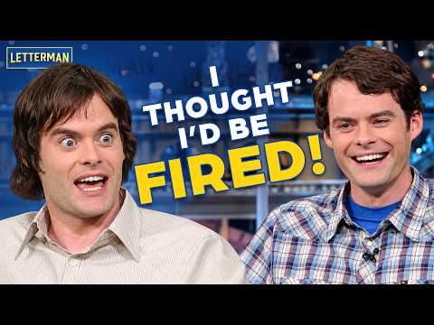 Bill Hader Told His Most EMBARRASSING Stories | David Letterman