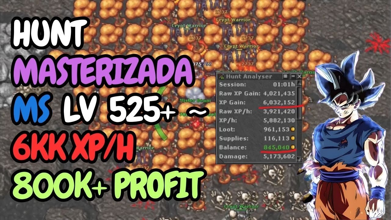 Runas Tibia TIBIA - CRYPT WARRIOR - MS SOLO 525+ | 6KK XP/H | COM RUNAS - PART 2 ...