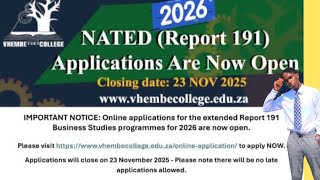 How to APPLY Online at Vhembe tvet College 