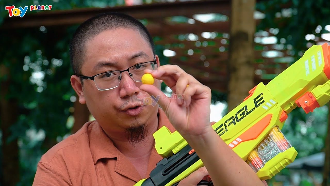 Súng xốp đạn tròn Snip Eagle và Riffle Eagle I... - youtube