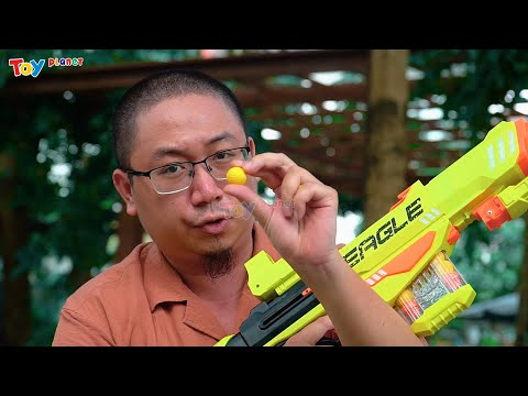 Video Súng xốp đạn tròn Snip Eagle và Riffle Eagle I... - youtube