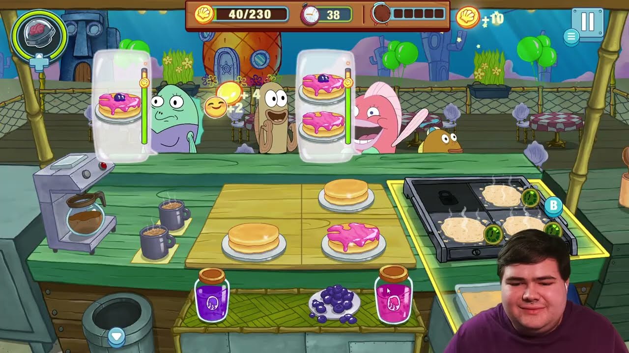 Прохождение игры SpongeBob Krusty Cook-Off! [Уровень 12 в блинной]