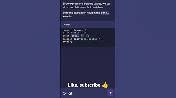 Day-28 Learn to store the calculation in total variable. #javascript#coding#programming#new#shorts