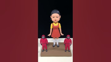 Squid Game Doll vs Handmade Clay Bobbleheads – So Much Fun!