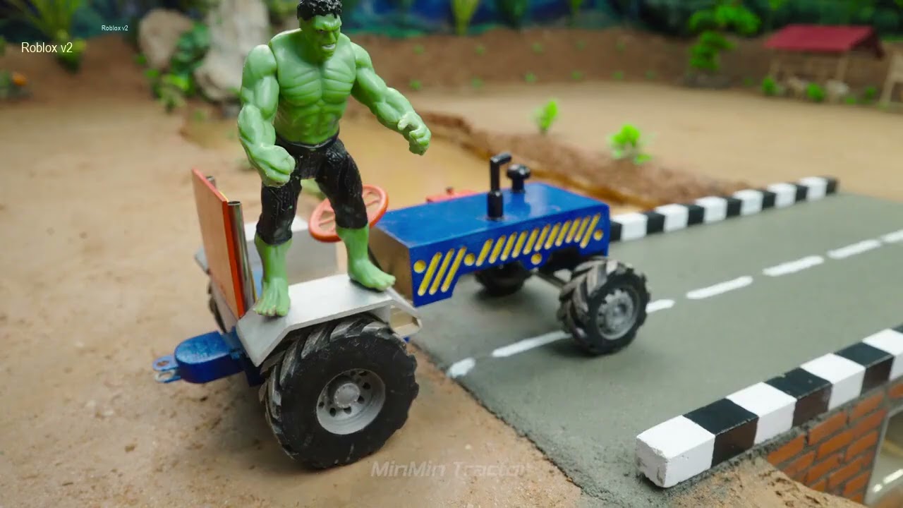 Dinosaur Destroys The Bridge  Science Project Builds a Brick Bridge for Trucks After Accident_R