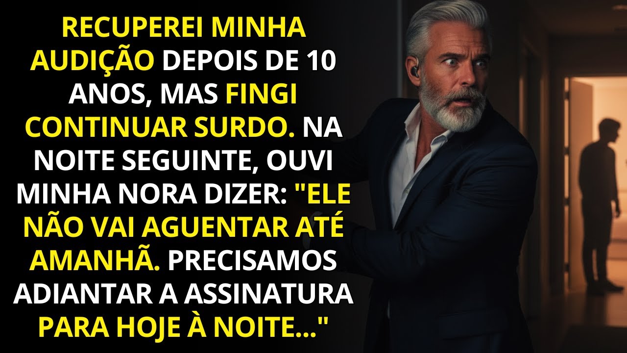 Decidi não contar ao meu filho que voltei a ouvir depois de anos. Escutei algo que me fez gelar…
