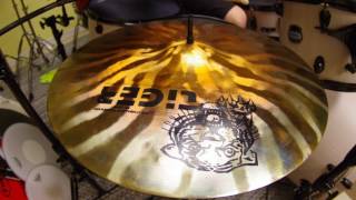 18 Tiger ride UFIP cymbal sound test
