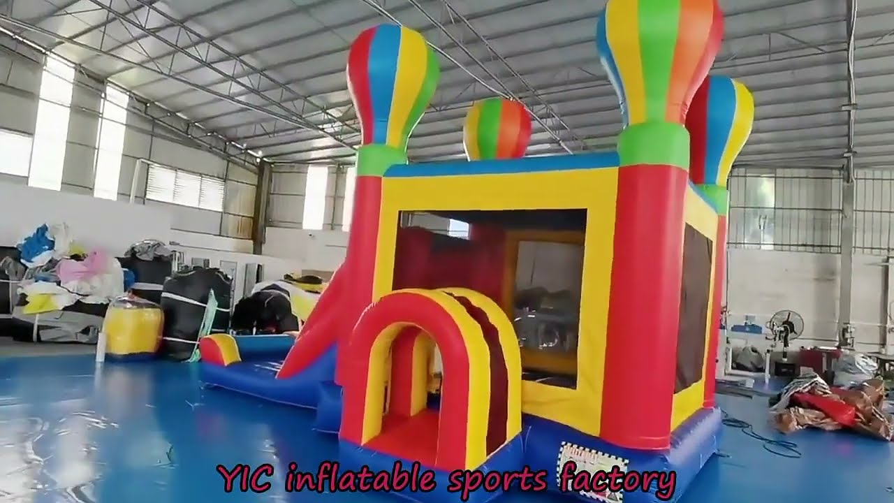 Fun Party Rental Games Bounce Jumper House Ballon Colorful Inflatable Bouncy Castle with Slide