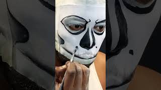 Simple Skull Makeup Tutorial #facepaint #sfx