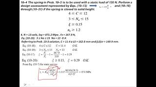 problem 10-4O (machine design) helical compression spring by engineer mushtaq khan Wealth
