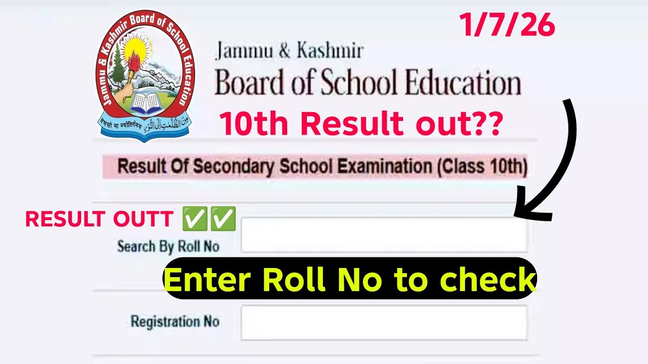 JKBOSE Class 10th Result Out Update Today Big order By Skeena ittoo for Class 10th Students Today