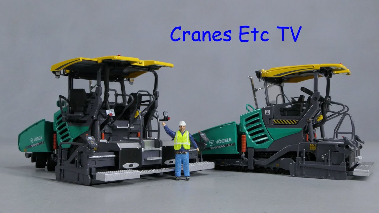 NZG Vögele Super 1800-5 X and 1803-5 X Pavers by Cranes Etc TV