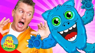 Scary Monster Song & More | Halloween Kids Songs | The Mik Maks