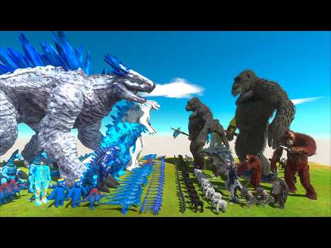 Evolution of Shimo Godzilla VS Kong of Evolution - Animal Revolt Battle Simulator