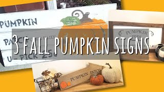 FALL PUMPKIN PATCH SIGNS | PUMPKIN PIE SIGN!!!