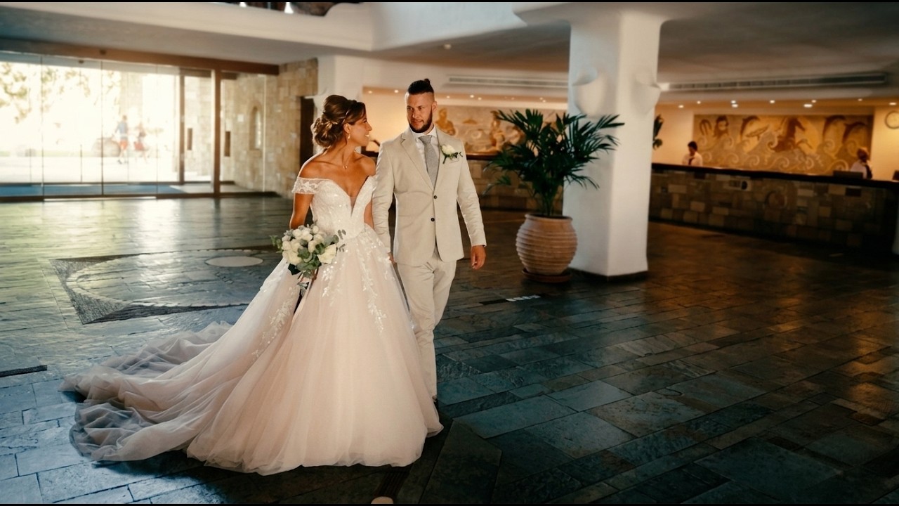 Кэтрин и Люк, основные моменты свадьбы, курорт Coral Beach Resort, Пафос, Кипр