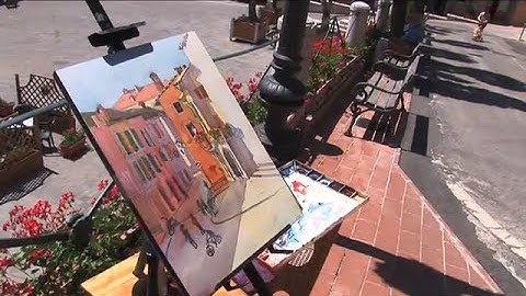 The Indiana Plein Air group at La Romita - Part 1