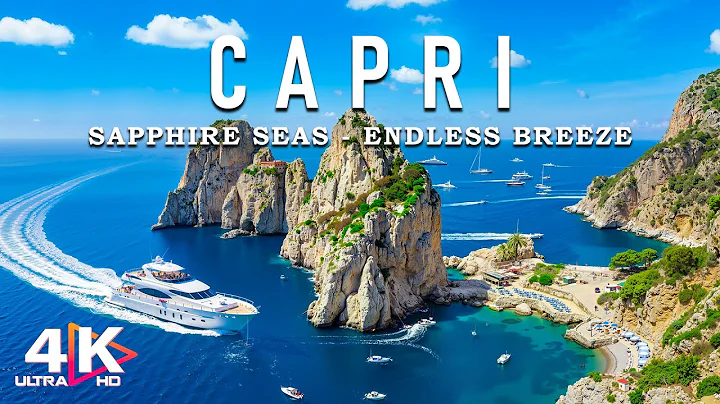 [4K] Capri 2025 🇮🇹 Sunlit Cliffs & Mediterranean Views Aerial Journey With Deep House Chill