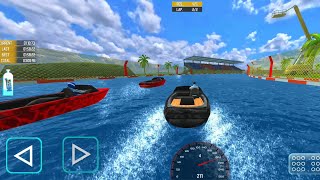 Boat stunt in river and amazing action Speed boat racing boat games new Gameplay screenshot 5