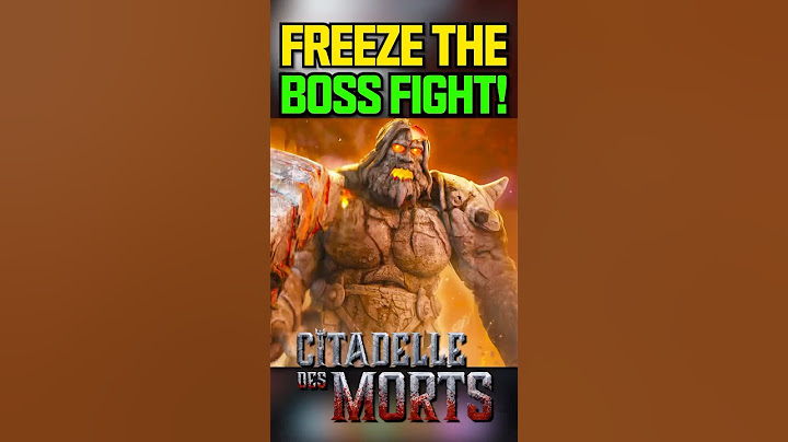 How To FREEZE the BOSS FIGHT on Citadelle Des Morts! (USE ASAP)