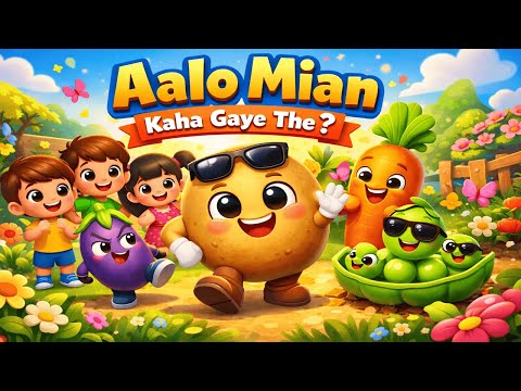 Aloo Mian Aloo Mian kahan gaye the | آلو میاں آلو میاں | Urdu Nursery Rhyme