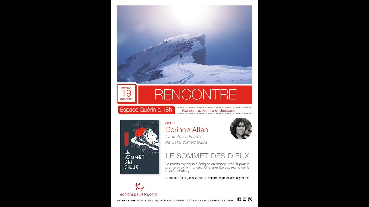 Soirée rencontre autour du livre : le sommet des dieux de Baku