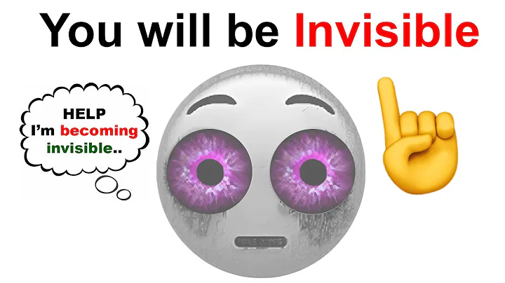 This Video Will Make You Invisible..