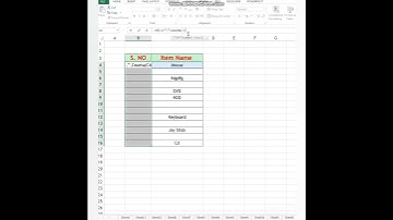 #shorts | Generate Automatic Serial Numbers #excel #trending #exceltips #viral
