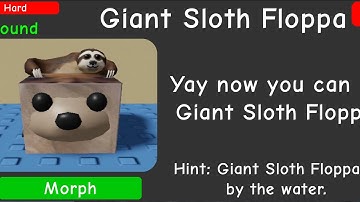 How To Get The “Giant Sloth Floppa” | Find The Floppa Morphs #roblox #floppa