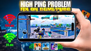 Fix High Ping in BGMI/PUBG 🔥 | Best Ping Booster Settings for Low Ping 20ms | No Lag