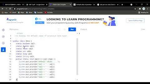 jntuk r19 java lab-1|| display default values of all primitive data types || #javaprogramming #java