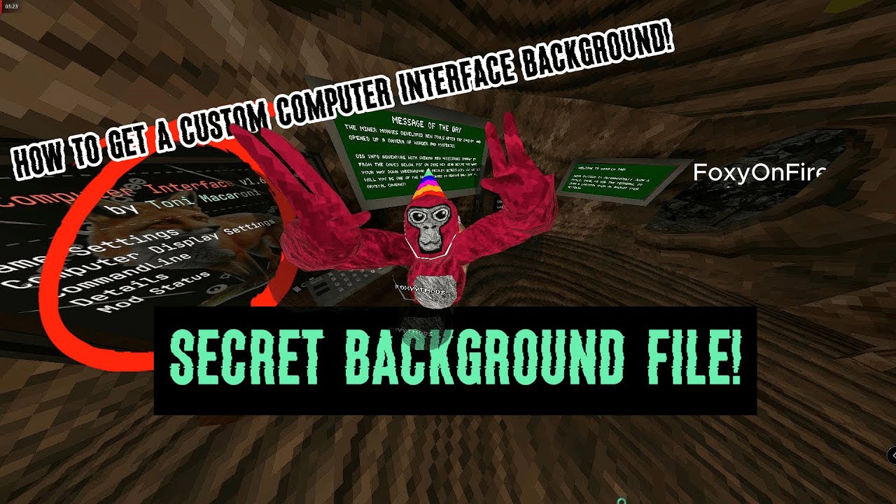 How to get a custom background in Computer Interface mod for Gorrila ...