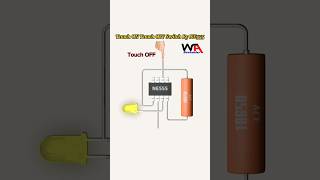 Touch on Touch Off Switch Using NE555 #ne555 #touchswitch #electronicsprojects