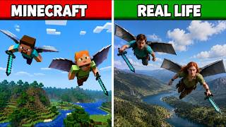 😱 What If Elytra Was Real (Minecraft vs Real Life)