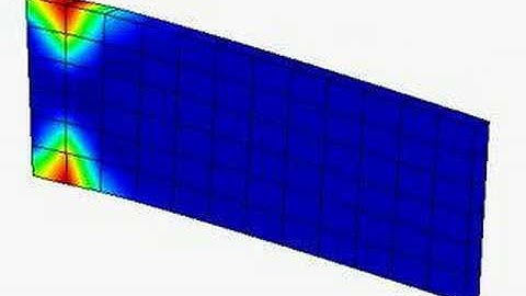 A cantilever beam analyzed by BEM