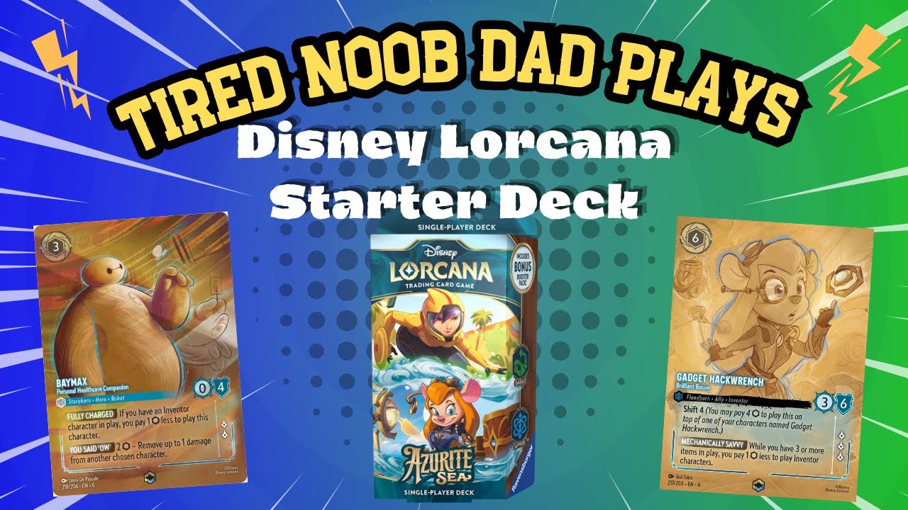 Azurite Sea Emerald Sapphire Starter Deck! Big Hero 6 Characters! Noob  Plays!
