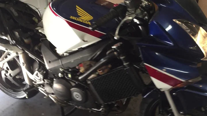 2007 VFR800 engine swapped and running.