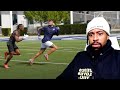 HE'S FASTER THAN DEESTROYING?! Reacting To I TRIED GUARDING A PRO WIDE RECEIVER DURING 1ON1’S!