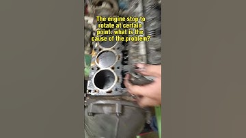 Engine stops to rotate at certain point.. What is the cause of the problem? #automotive #engine
