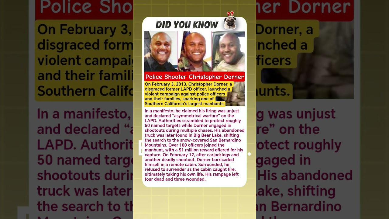 Police Shooter Christopher Dorner Criminal Shocking History? 