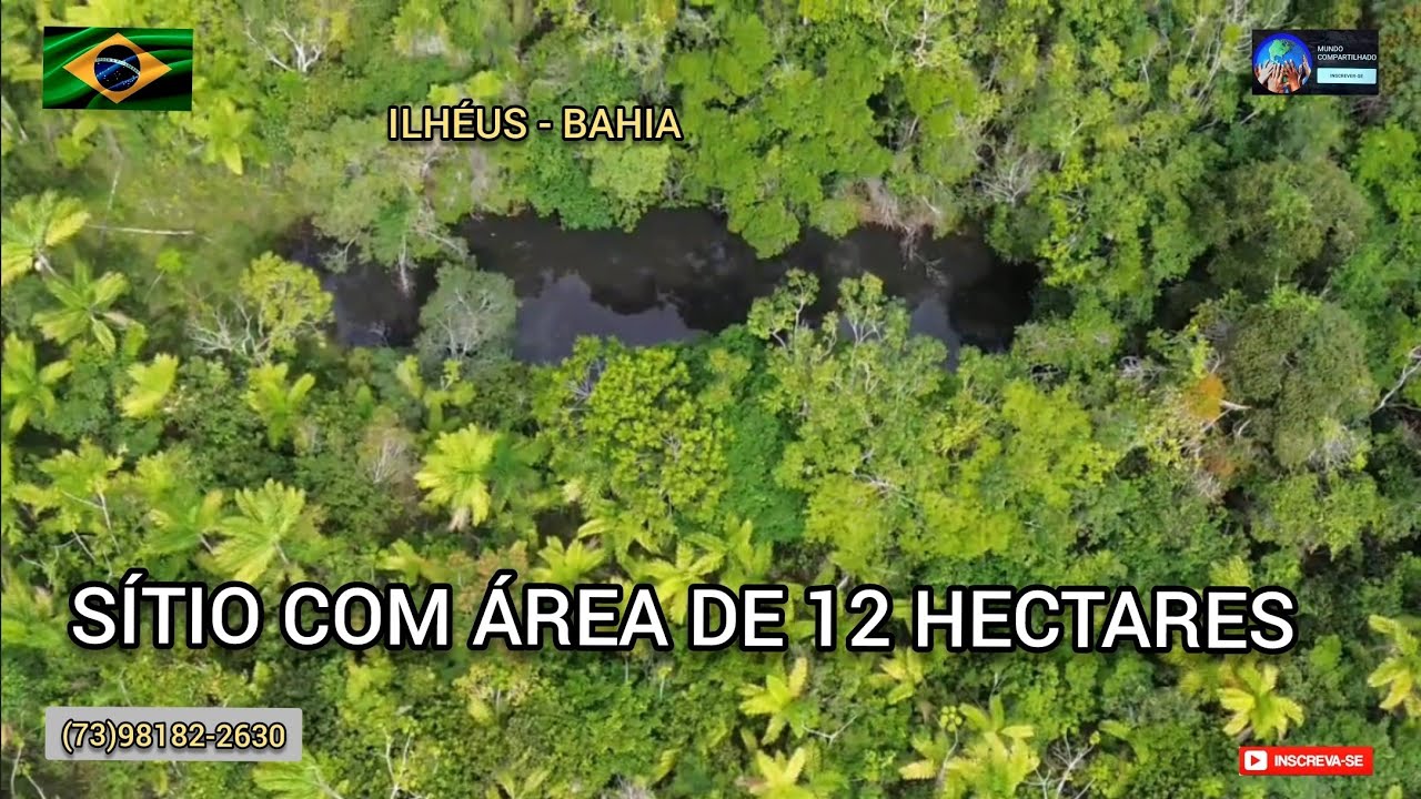 Sítio a venda em Ilhéus na Bahia, área de 12 hectares. R$: 180.000 MIL (OPORTUNIDADE).