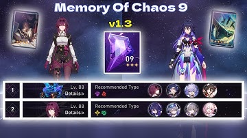 Kafka E0 and Seele E0 Memory Of Chaos 9 v1.3 | Honkai: Star Rail
