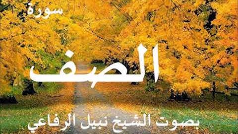 061 سورة الصف بصوت الشيخ نبيل الرفاعي