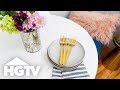 How to Paint a Faux Marble Table | HGTV