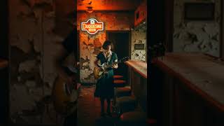 #DreamScreenAI Woman playing Never Fade by Alice in Chains inside of an abandoned Bar