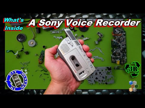 What's Inside A Sony Voice Recorder - Salvage Free Electronics & Project Parts