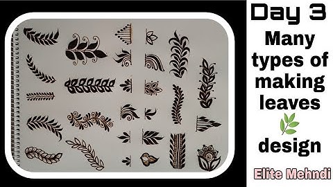 मेहंदी लगाना सीखें  || how to learn mehndi for beginners - class #3